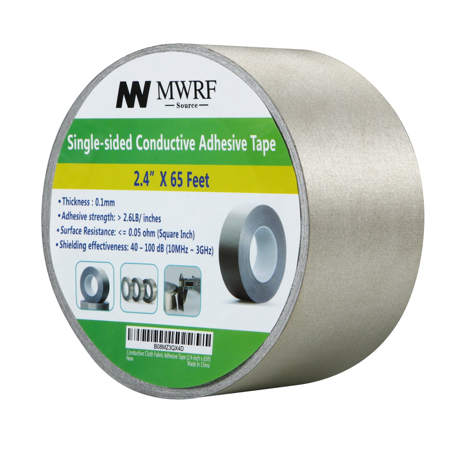 1 Inch x 50 Ft Faraday Cloth Tape Conductive Double Sided Tape for EMI  Shielding