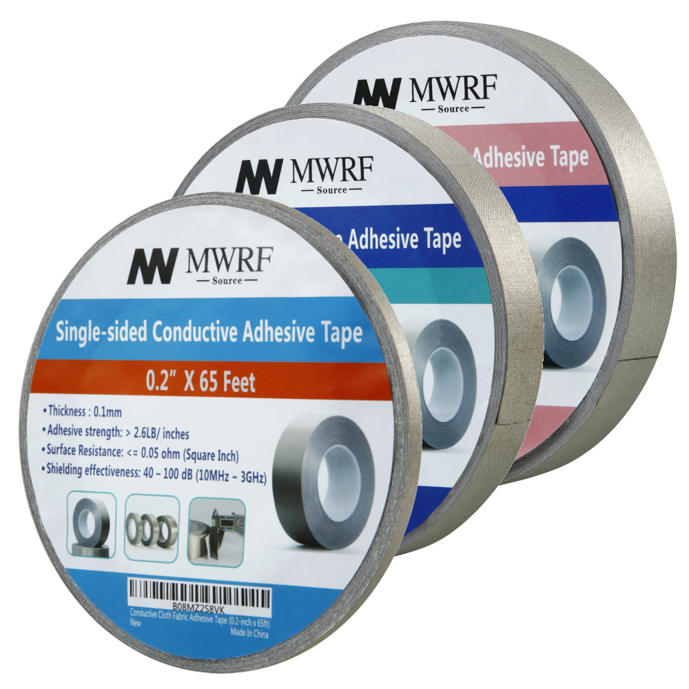 Amylove 3 Roll Faraday Tape Double Conductive Fabric Tape Faraday Fabric  Tape Faraday Cloth Tape Conductive Adhesive Tape Roll (1in x 65ft):  : Industrial & Scientific